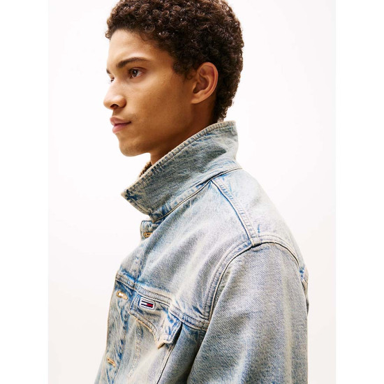 Tommy Hilfiger Ανδρικό jacket Isaac Distressed Relaxed Trucker Jacket